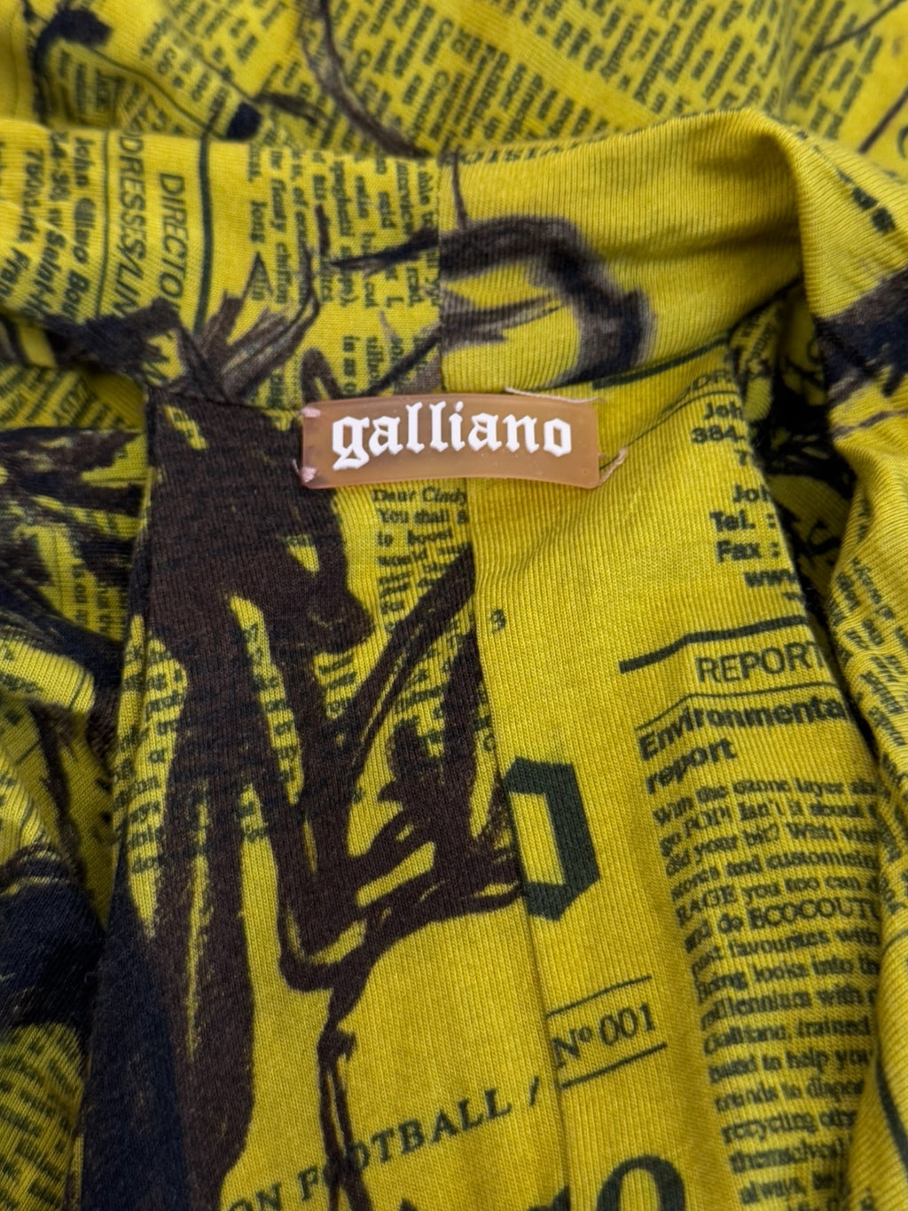 John Galliano Gazette Plunging Mini Dress, 2010