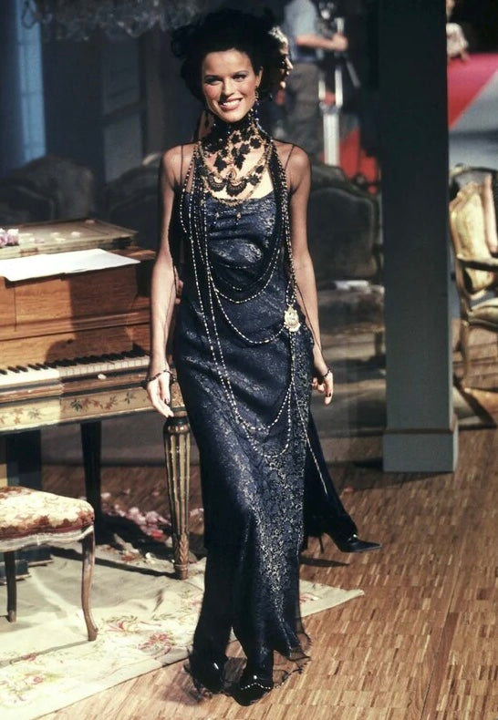 Christian Dior by John Galliano Metallic Floral Gown, SS 1998