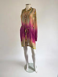Etro Multicolour Silk Tunic Blouse, 2000s